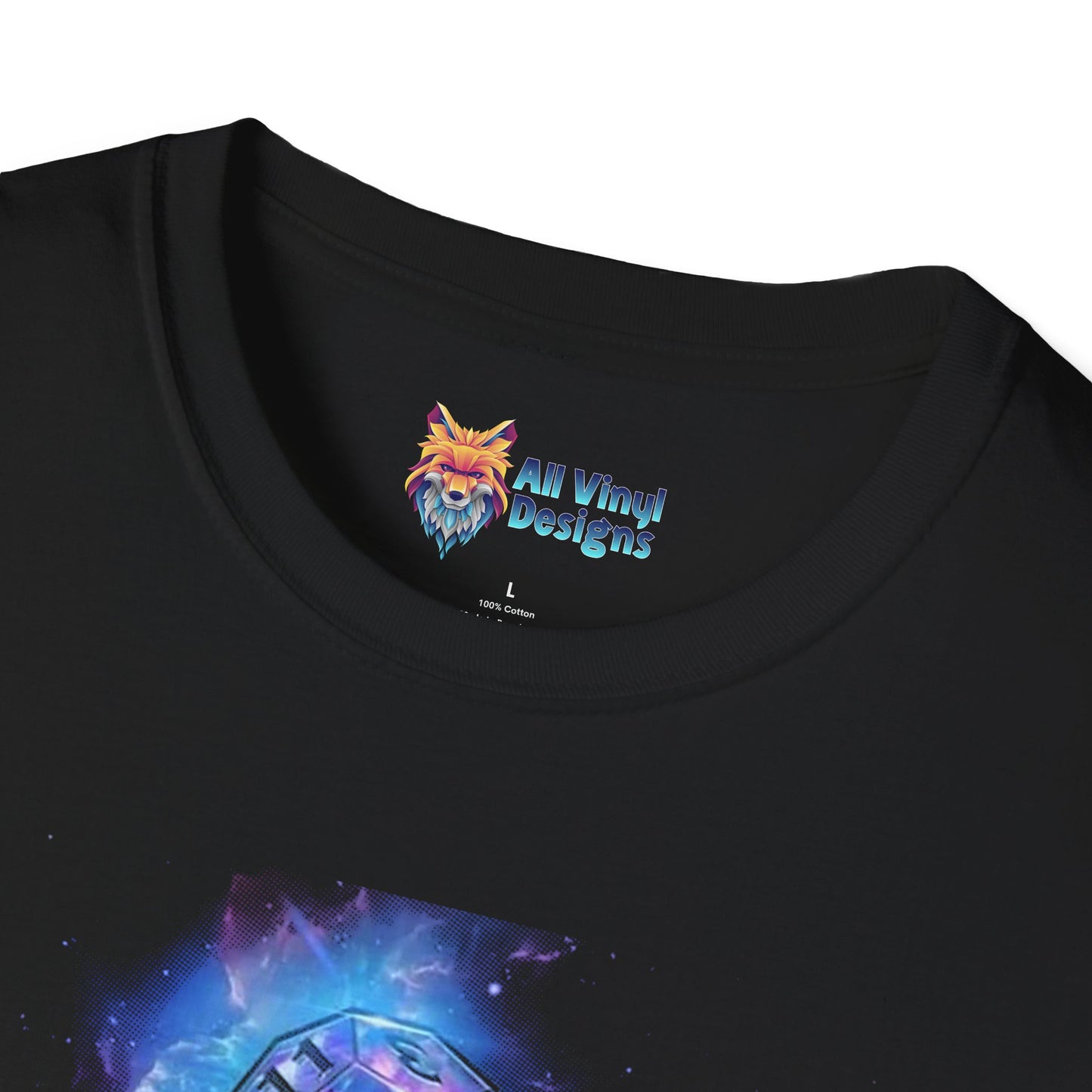 Cosmic Dice T-Shirt, Dungeons and Dragons Tee, Astral Gaming Shirt, Galaxy D20 Top, Unisex Graphic Tee, Geek Gamer Apparel