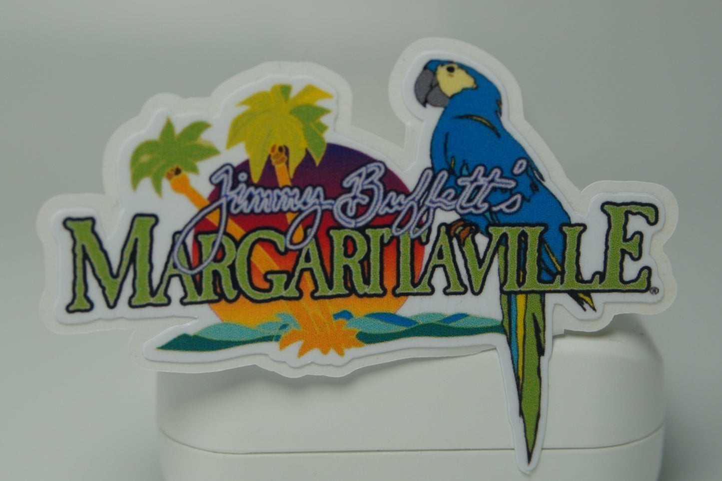 Margaritaville Sticker – Tropical Jimmy Buffett Parrot Vinyl Sticker