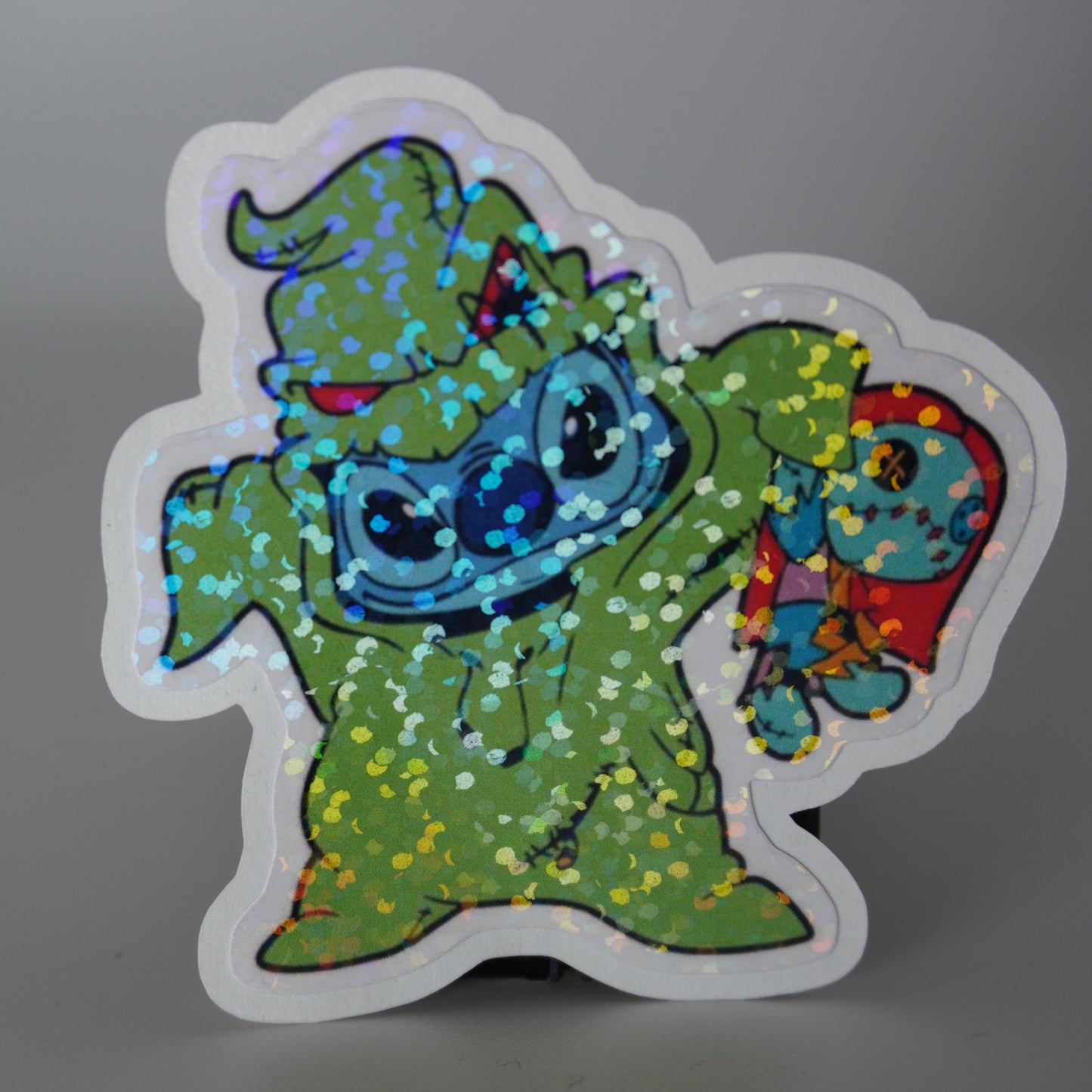 Stitch Oogie Boogie Costume Sticker β Cute Disney Mashup Vinyl Decal