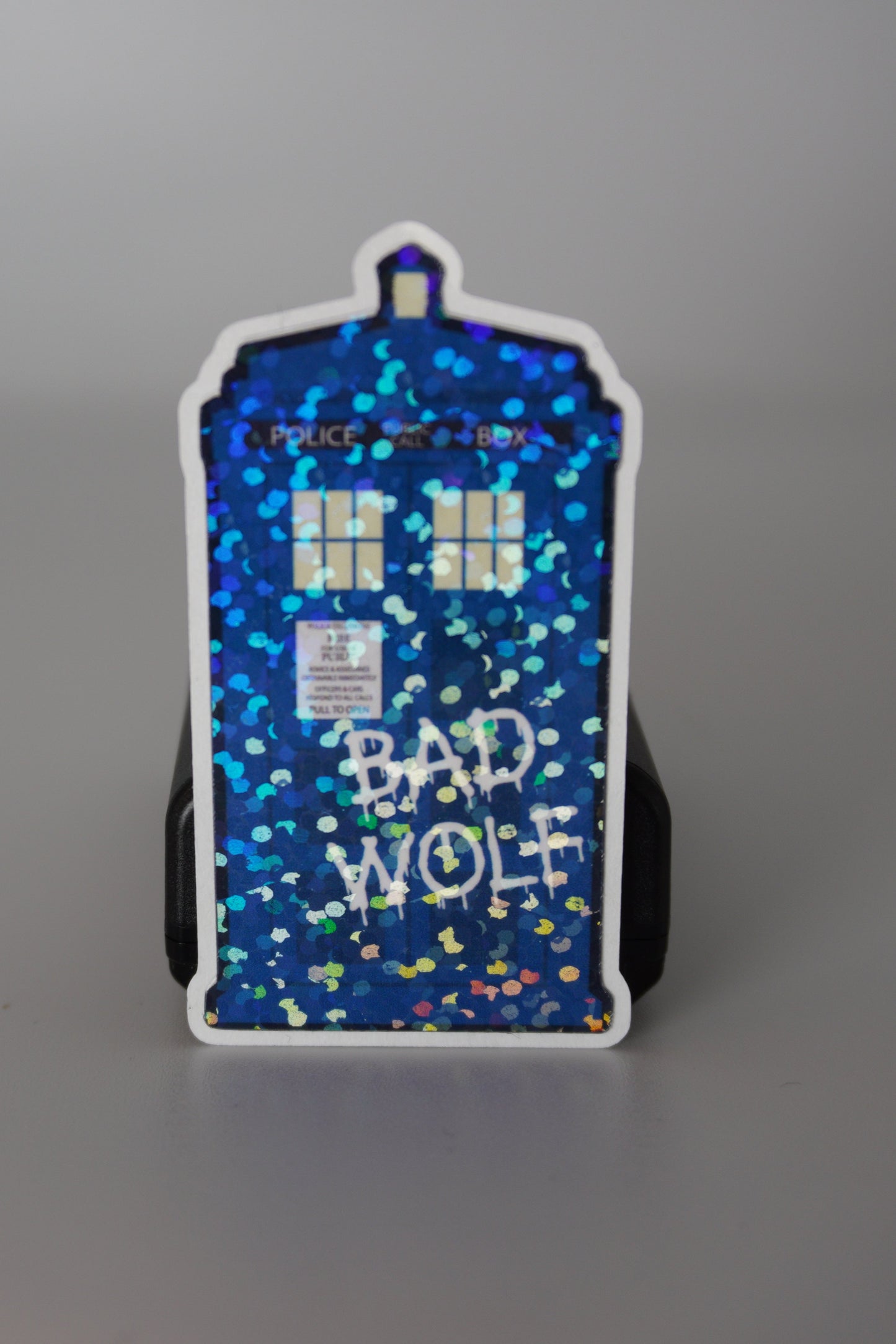 Doctor Who TARDIS Sticker β Bad Wolf Vinyl Decal for Fans & Collectors