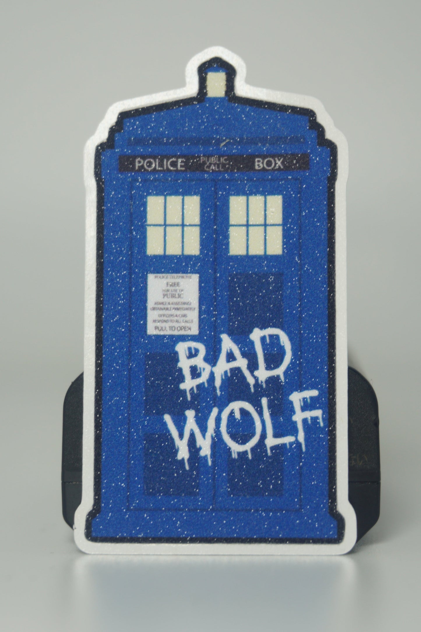 Doctor Who TARDIS Sticker β Bad Wolf Vinyl Decal for Fans & Collectors