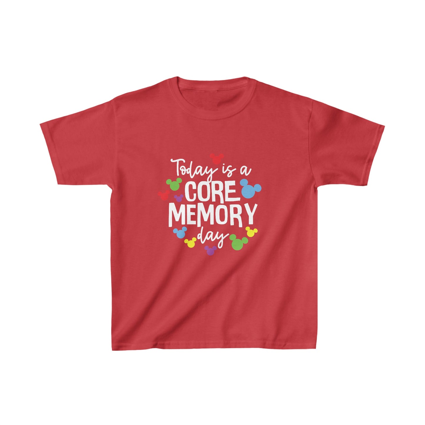 Today is a Core Memory Day - White Writing - Kids Heavy Cotton™ Tee