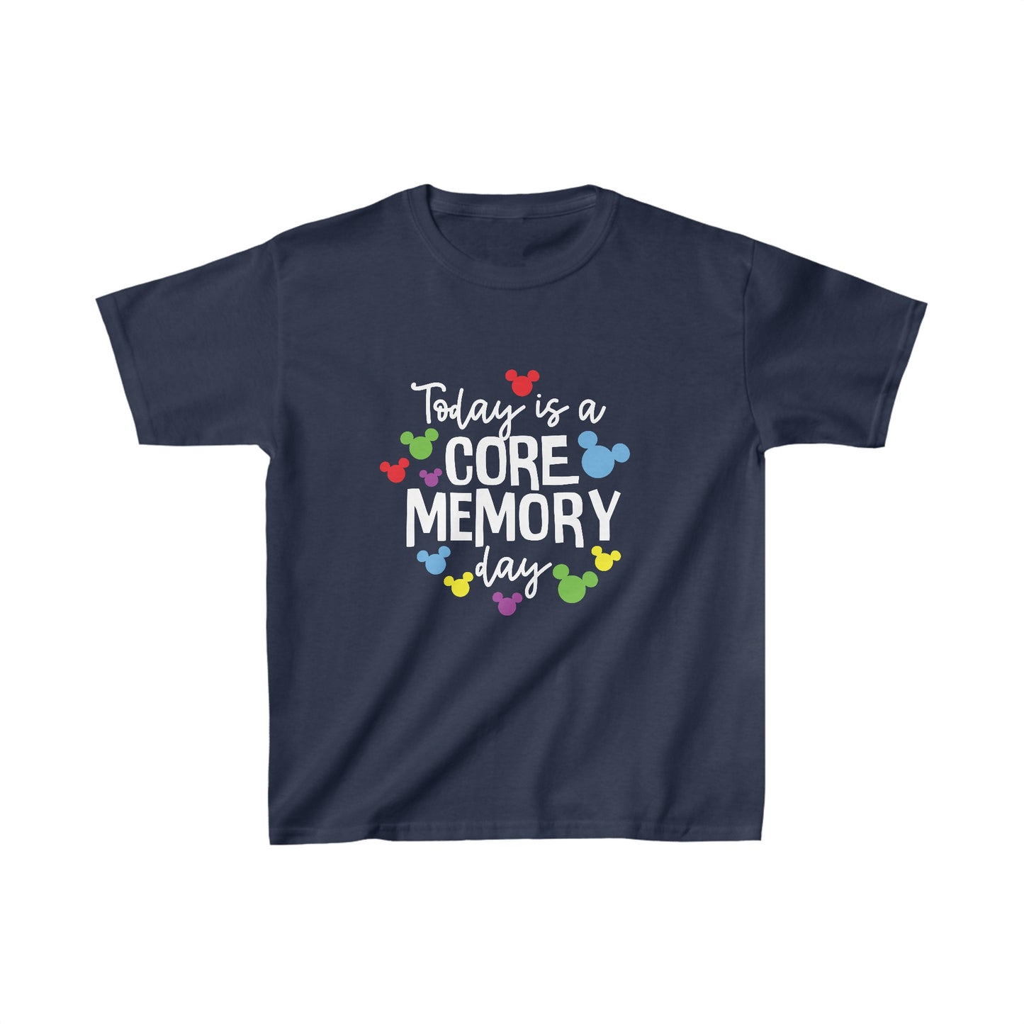 Today is a Core Memory Day - White Writing - Kids Heavy Cotton™ Tee