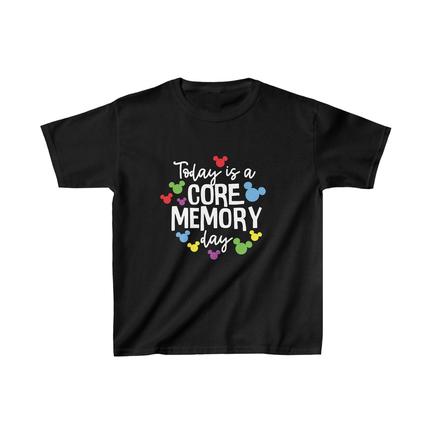 Today is a Core Memory Day - White Writing - Kids Heavy Cotton™ Tee