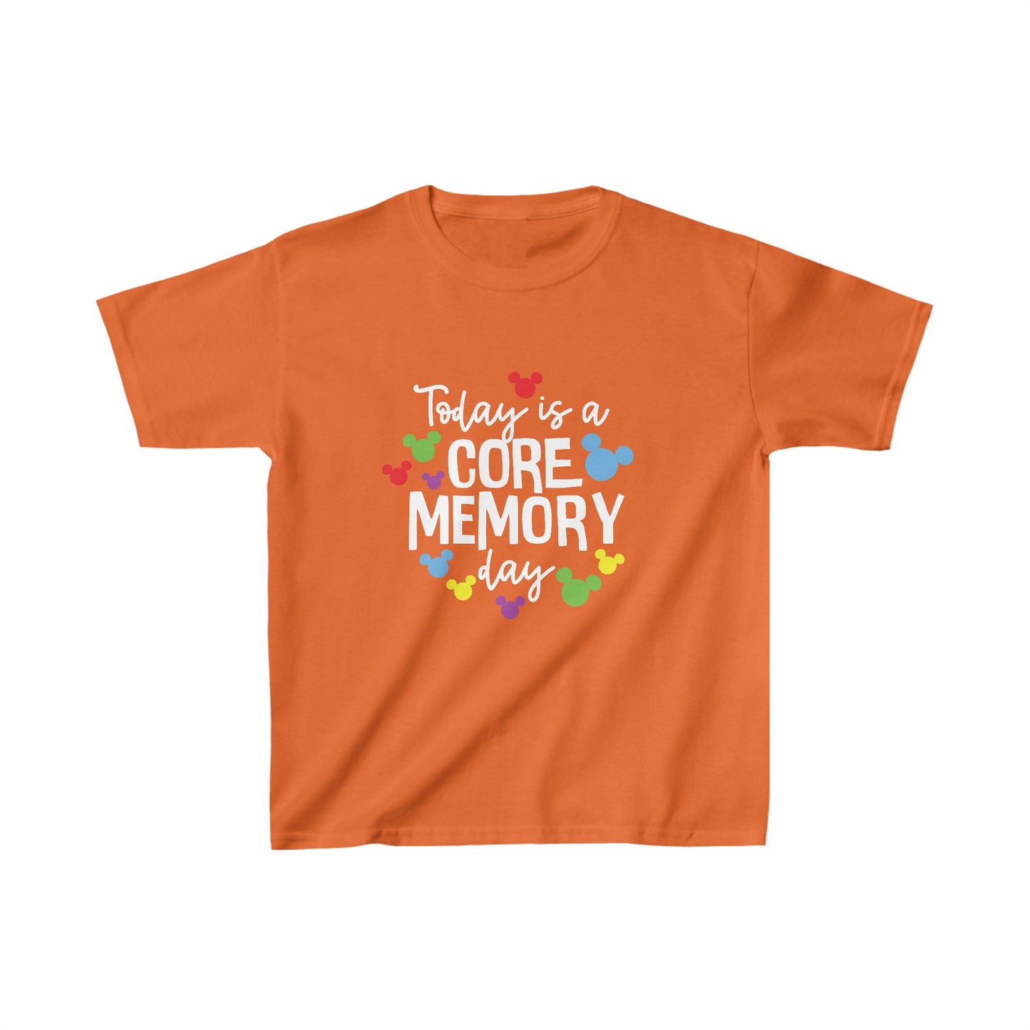 Today is a Core Memory Day - White Writing - Kids Heavy Cotton™ Tee