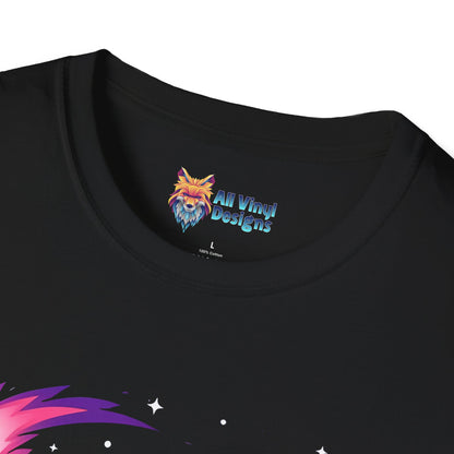 Space Dice Unisex T-Shirt, D&D Dice Shirt, Galaxy Dungeons and Dragons Tee, Astronaut Gaming Top, Geeky Cosmic Shirt