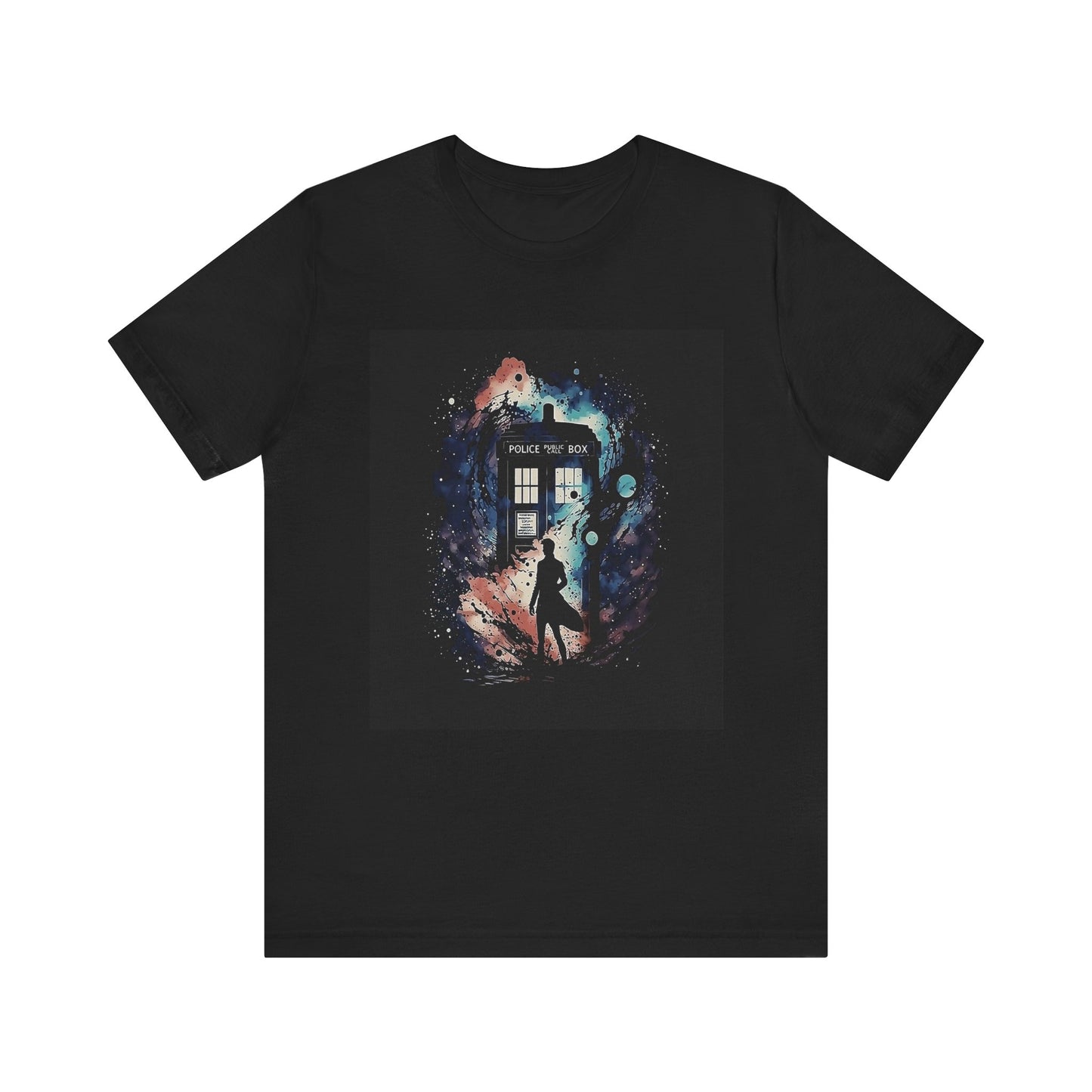 Doctor Who Tardis Water Color art T-Shirt