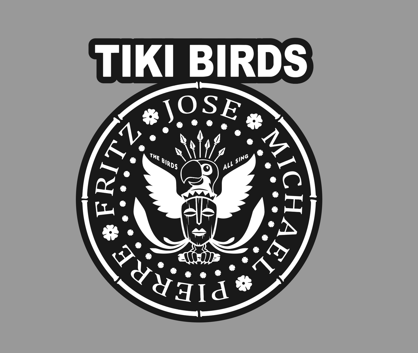 Tiki Room Tiki Birds Sticker