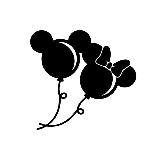 Mickey and Minnie Mouse Balloon SVG, Disneyland Mickey and Minnie Mouse Balloon PNG, Mickey and Minnie Balloon svg, Adobe Illustrator