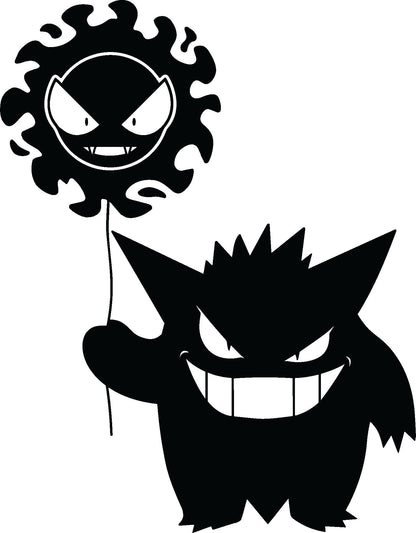 Gengar IT Balloon SVG, Pokemon Gengar Balloon PNG, Gengar Balloon adobe Illustrator