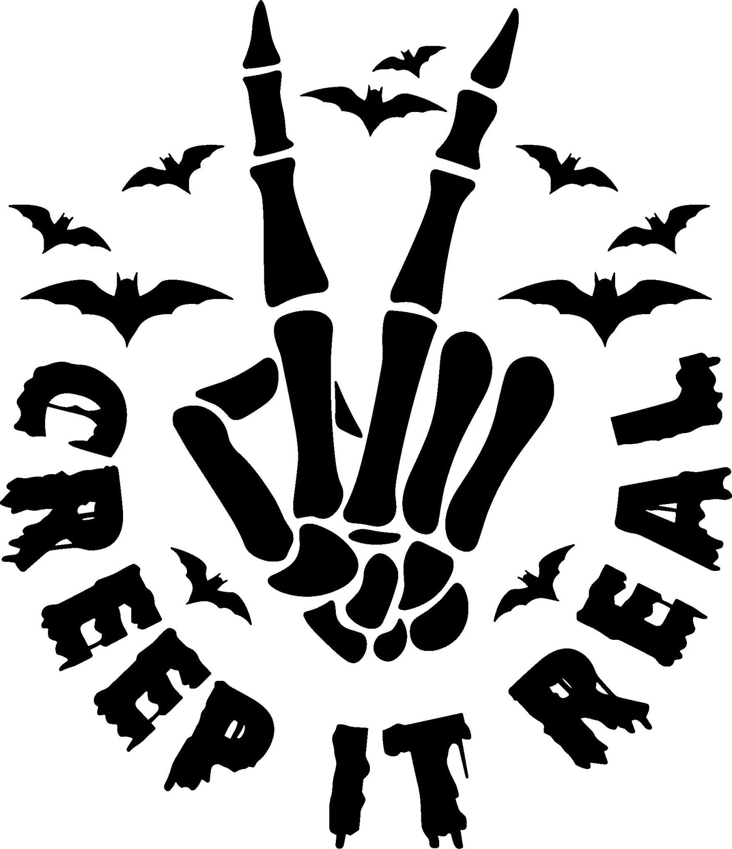 Creep it Real - Halloween Car Decal, Laptop Decal, Spooky Season