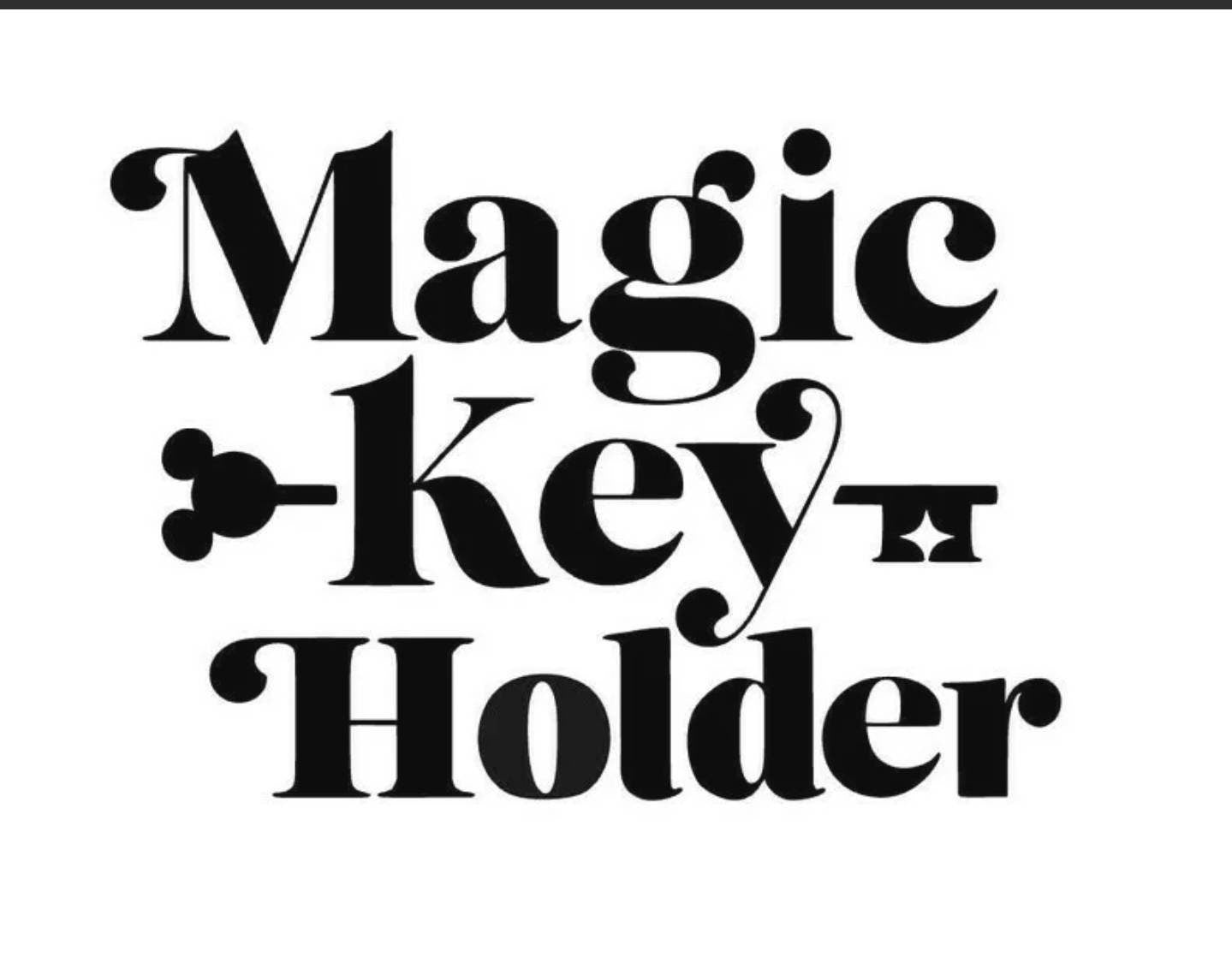 Disneyland Magic Key Holder Vinyl Decal