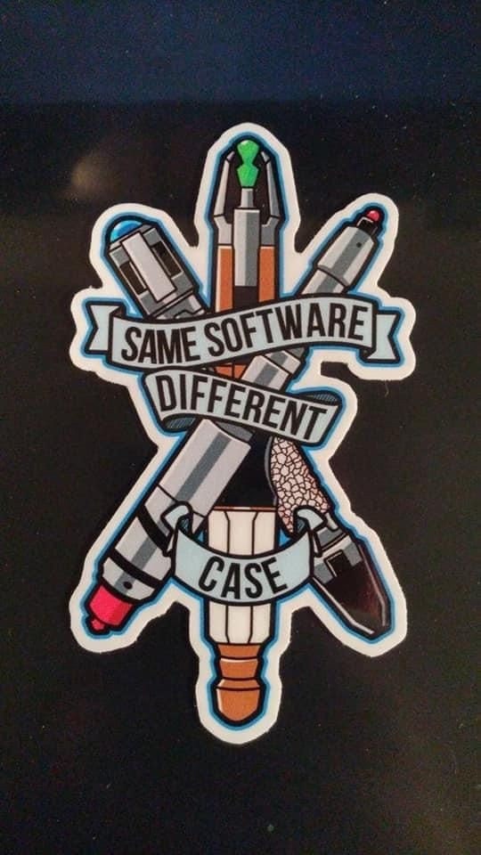 Differnt Case Sonic Screwdriver Sticker