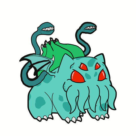 Bulbasaur Cthulhu Sticker - Bulbathulhu -