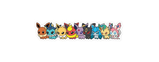 Pokemon Eeveelutions Sticker