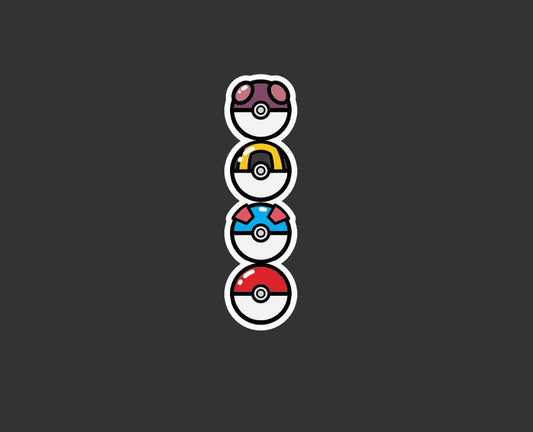 Pokeball Stack Sticker