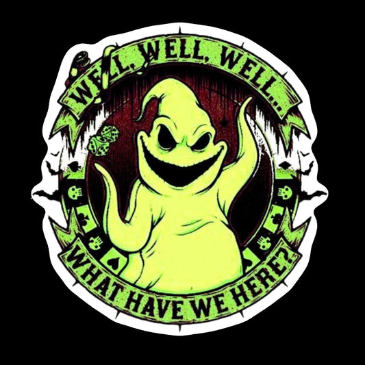 Oogie Boogie Sticker Well Well Well What Have we here Nightmare Before Christmas