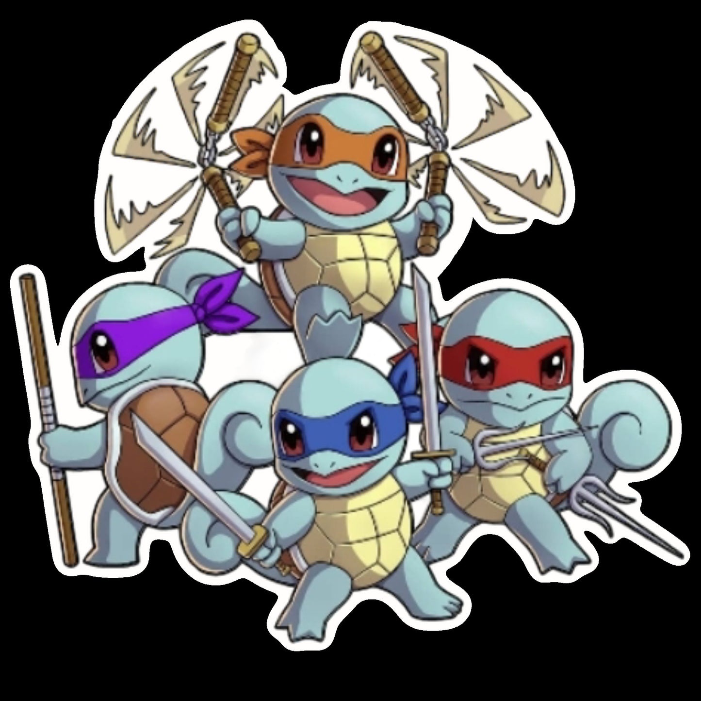 Ninja Squirtles -Pokemon Squirtle TMNT